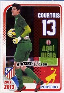 Sticker Courtois - Atletico de Madrid 2012-2013 n. 34 - Panini