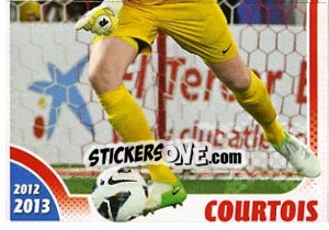 Sticker Courtois - Atletico de Madrid 2012-2013 n. 37 - Panini