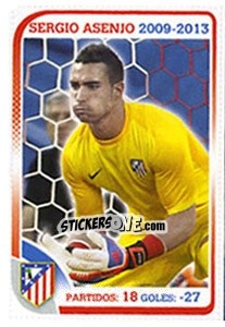 Sticker Sergio Asenjo - Atletico de Madrid 2012-2013 n. 42 - Panini