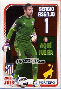 Sticker Sergio Asenjo - Atletico de Madrid 2012-2013 n. 43 - Panini