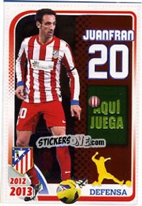 Sticker Juanfran - Atletico de Madrid 2012-2013 - Panini