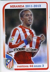 Sticker Miranda - Atletico de Madrid 2012-2013 - Panini