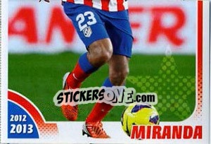 Sticker Miranda - Atletico de Madrid 2012-2013 n. 61 - Panini
