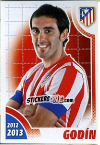 Sticker Godin - Atletico de Madrid 2012-2013 n. 63 - Panini