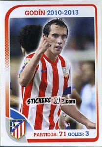 Sticker Godin - Atletico de Madrid 2012-2013 n. 66 - Panini