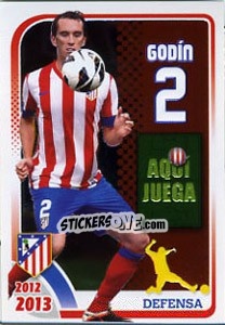 Sticker Godin - Atletico de Madrid 2012-2013 n. 67 - Panini