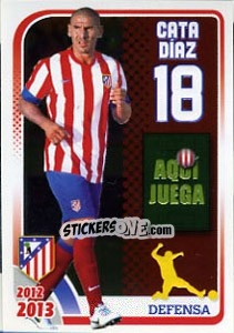 Cromo Cata Diaz - Atletico de Madrid 2012-2013 - Panini