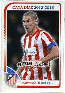 Cromo Cata Diaz - Atletico de Madrid 2012-2013 - Panini