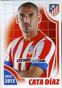 Sticker Cata Diaz - Atletico de Madrid 2012-2013 n. 74 - Panini