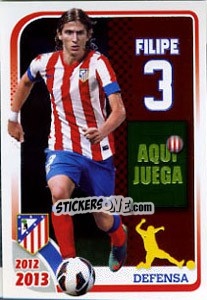 Cromo Filipe Luis - Atletico de Madrid 2012-2013 - Panini