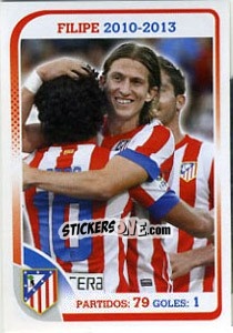 Cromo Filipe Luis - Atletico de Madrid 2012-2013 - Panini