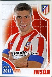 Sticker Insua - Atletico de Madrid 2012-2013 n. 87 - Panini