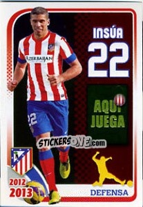 Sticker Insua - Atletico de Madrid 2012-2013 n. 91 - Panini