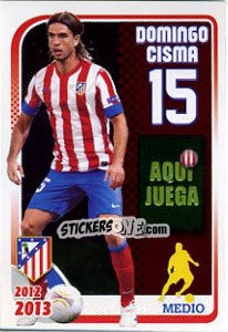 Sticker Domingo Cisma - Atletico de Madrid 2012-2013 n. 94 - Panini