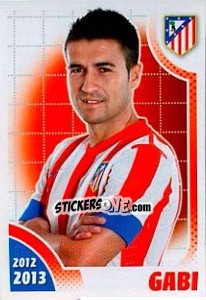 Figurina Gabi - Atletico de Madrid 2012-2013 - Panini