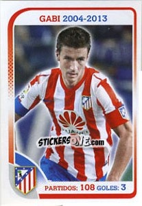Cromo Gabi - Atletico de Madrid 2012-2013 n. 102 - Panini
