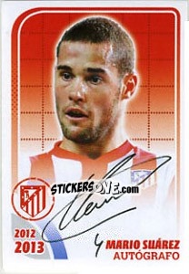 Sticker Mario Suarez - Atletico de Madrid 2012-2013 n. 105 - Panini