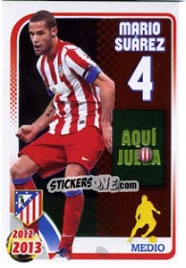 Sticker Mario Suarez - Atletico de Madrid 2012-2013 n. 106 - Panini