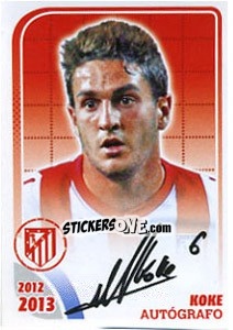 Sticker Koke - Atletico de Madrid 2012-2013 - Panini