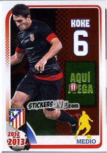 Sticker Koke - Atletico de Madrid 2012-2013 n. 118 - Panini