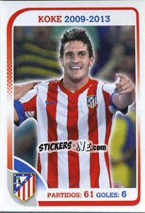 Sticker Koke - Atletico de Madrid 2012-2013 n. 119 - Panini
