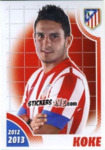 Sticker Koke - Atletico de Madrid 2012-2013 n. 122 - Panini