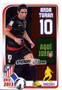Sticker Arda Turan - Atletico de Madrid 2012-2013 - Panini