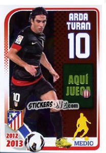 Sticker Arda Turan - Atletico de Madrid 2012-2013 n. 127 - Panini
