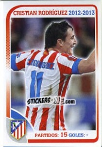 Sticker Cristian Rodriguez - Atletico de Madrid 2012-2013 n. 131 - Panini