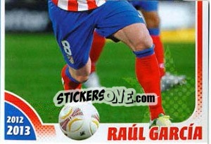Sticker Raul Garcia - Atletico de Madrid 2012-2013 n. 137 - Panini