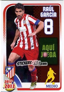 Sticker Raul Garcia - Atletico de Madrid 2012-2013 n. 139 - Panini