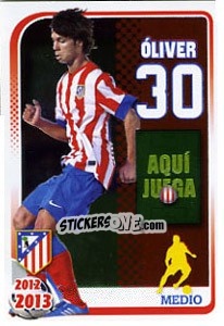 Cromo Óliver Torres - Atletico de Madrid 2012-2013 - Panini