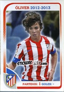 Cromo Óliver Torres - Atletico de Madrid 2012-2013 - Panini