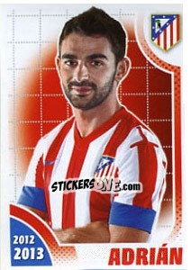 Cromo Adrián López - Atletico de Madrid 2012-2013 - Panini