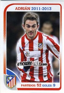 Sticker Adrián López - Atletico de Madrid 2012-2013 - Panini