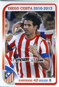 Sticker Diego Costa - Atletico de Madrid 2012-2013 n. 155 - Panini