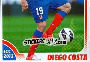 Cromo Diego Costa - Atletico de Madrid 2012-2013 - Panini