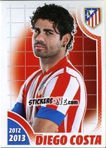 Sticker Diego Costa - Atletico de Madrid 2012-2013 n. 158 - Panini