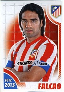 Sticker Falcao - Atletico de Madrid 2012-2013 n. 159 - Panini