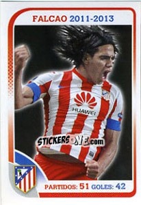 Sticker Falcao - Atletico de Madrid 2012-2013 n. 162 - Panini