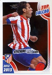 Sticker Top Falcao - Atletico de Madrid 2012-2013 - Panini