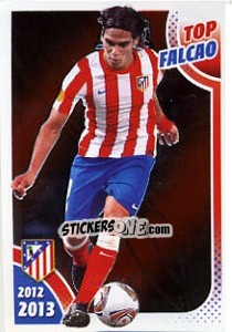 Sticker Top Falcao - Atletico de Madrid 2012-2013 n. 168 - Panini