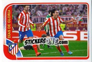Sticker Dias De Gloria (Falcao Esulta) - Atletico de Madrid 2012-2013 n. 183 - Panini