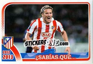 Sticker Forlan - Atletico de Madrid 2012-2013 n. 191 - Panini