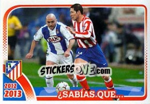 Sticker Diego Simeone - Atletico de Madrid 2012-2013 n. 193 - Panini