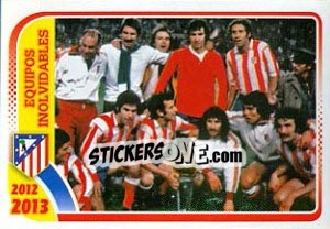 Cromo Equipos Inolvidables - Atletico de Madrid 2012-2013 - Panini