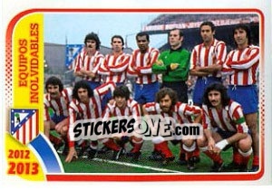 Cromo Equipos Inolvidables - Atletico de Madrid 2012-2013 - Panini