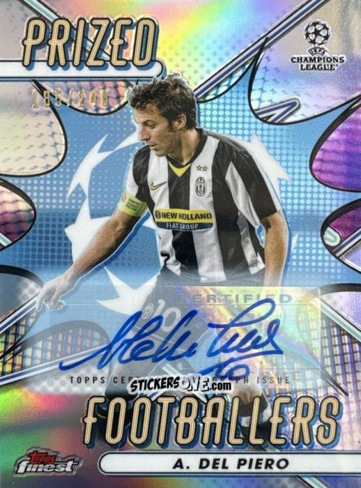 Figurina Alessandro Del Piero - Finest UEFA Champions League & Europa League 2022-2023
 n. PF-1a - Topps