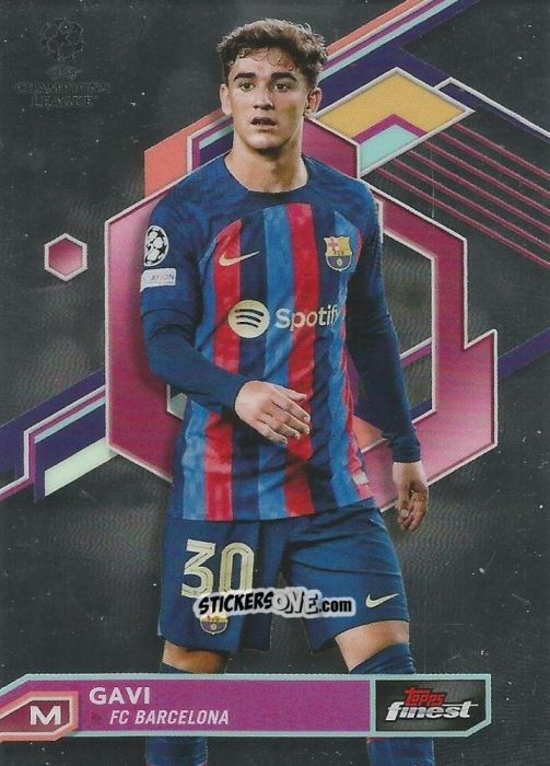 Cromo Gavi - Finest UEFA Champions League & Europa League 2022-2023
 n. 19 - Topps
