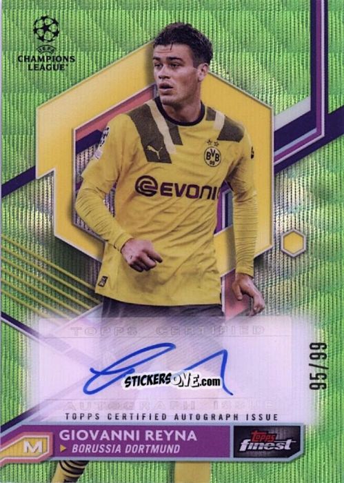Cromo Giovanni Reyna - Finest UEFA Champions League & Europa League 2022-2023
 n. A-RE - Topps